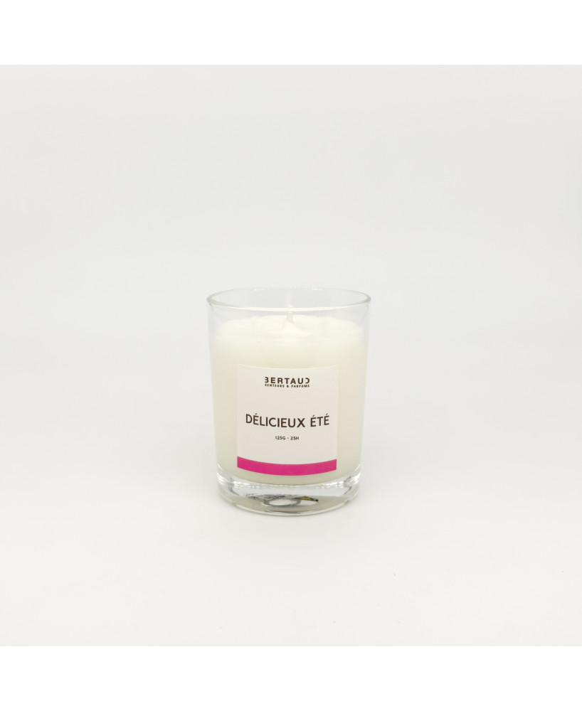 Délicieux été - Bougie Framboise & Lilas (125g)