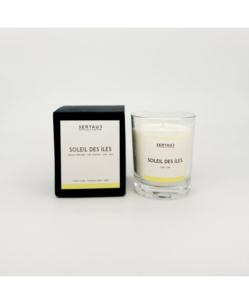 Soleil des îles - Bougie Tiaré & Ylang ylang (125g)