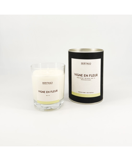 Vigne en fleur - Bougie parfumée Fleur de vigne Sève végétale