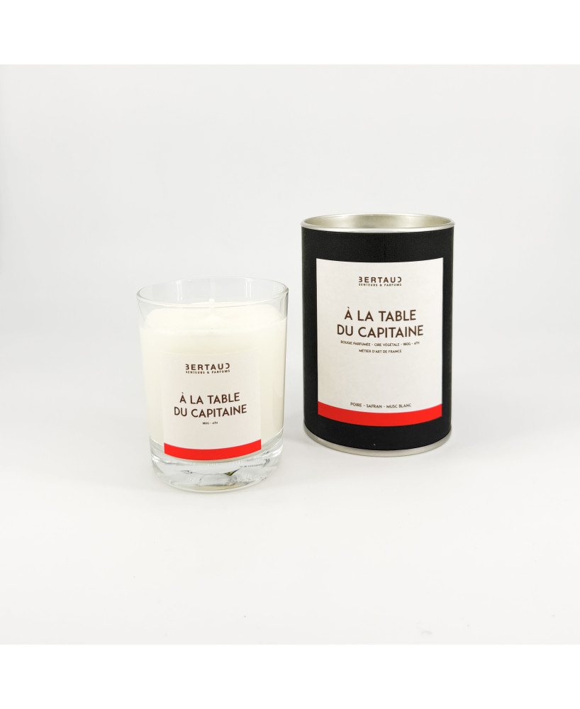 A la table du capitaine - Bougie Poire & Safran