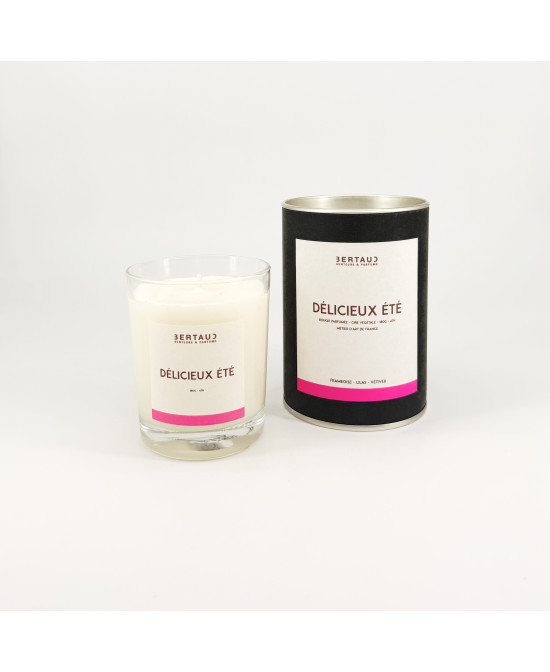 Délicieux été - Bougie Framboise & Lilas