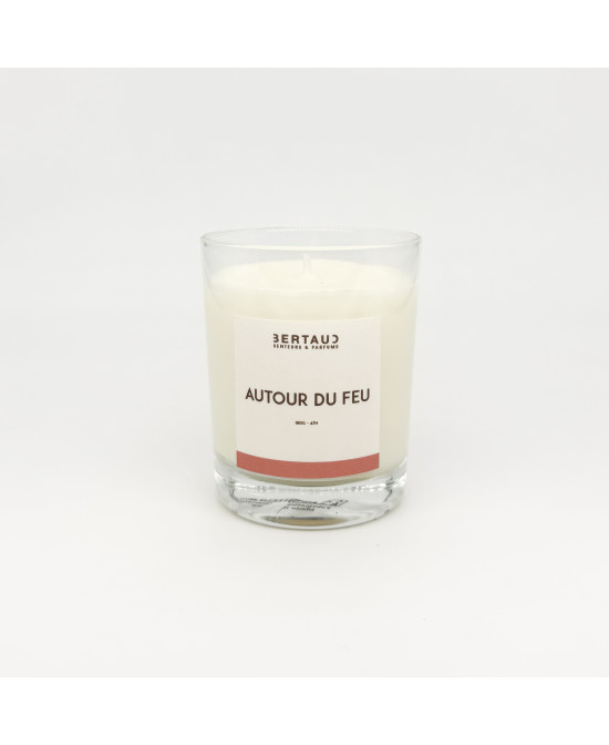 Autour du feu - Bougie Feu de bois