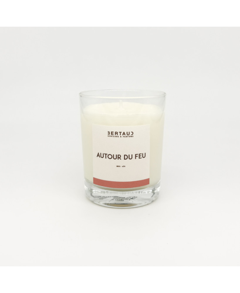 Autour du feu - Bougie Feu de bois