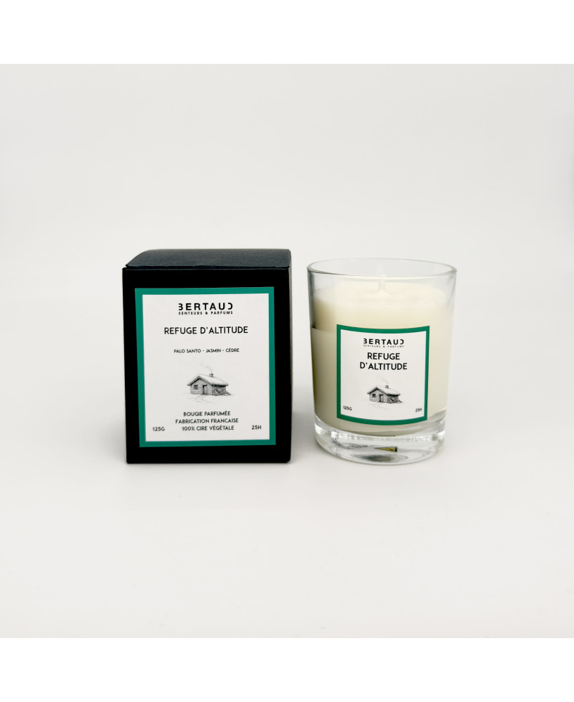 Refuge d'altitude - Bougie Palo Santo (125g)