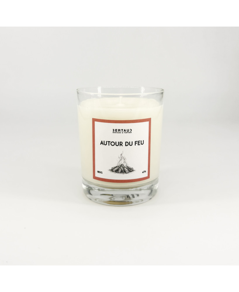 Autour du feu - Bougie Feu de bois