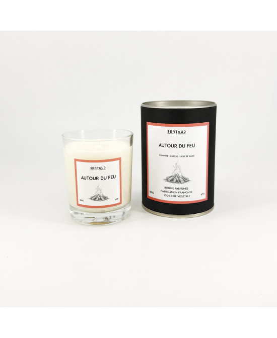 Autour du feu - Bougie Feu de bois