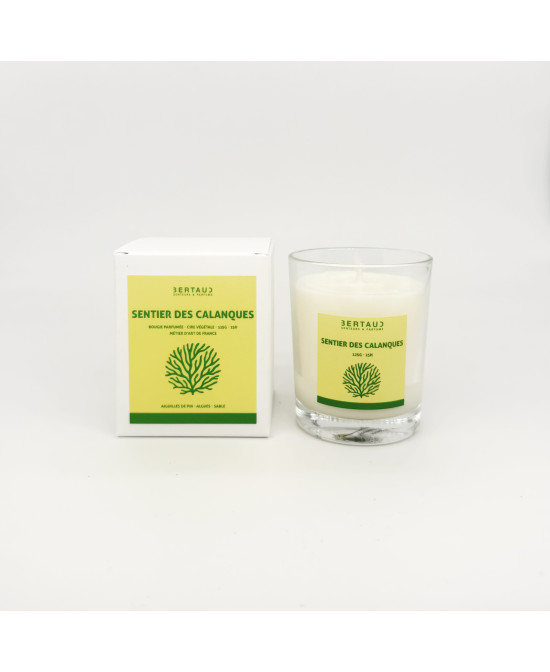 Sentier des calanques - Bougie Pin & Algues (125g)