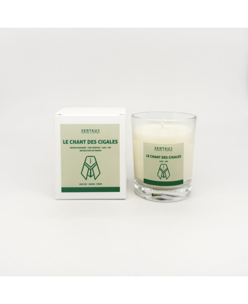 Le chant des cigales  - Bougie Bois sec (125g)