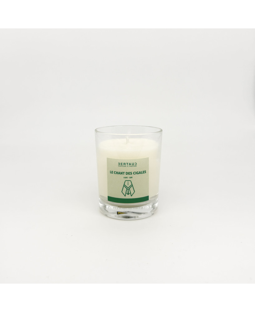 Le chant des cigales  - Bougie Bois sec (125g)
