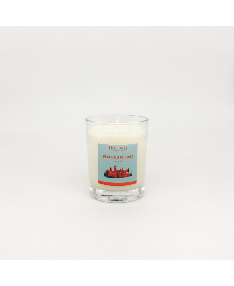 Place du village - Bougie Tilleul & Oeillet (125g)
