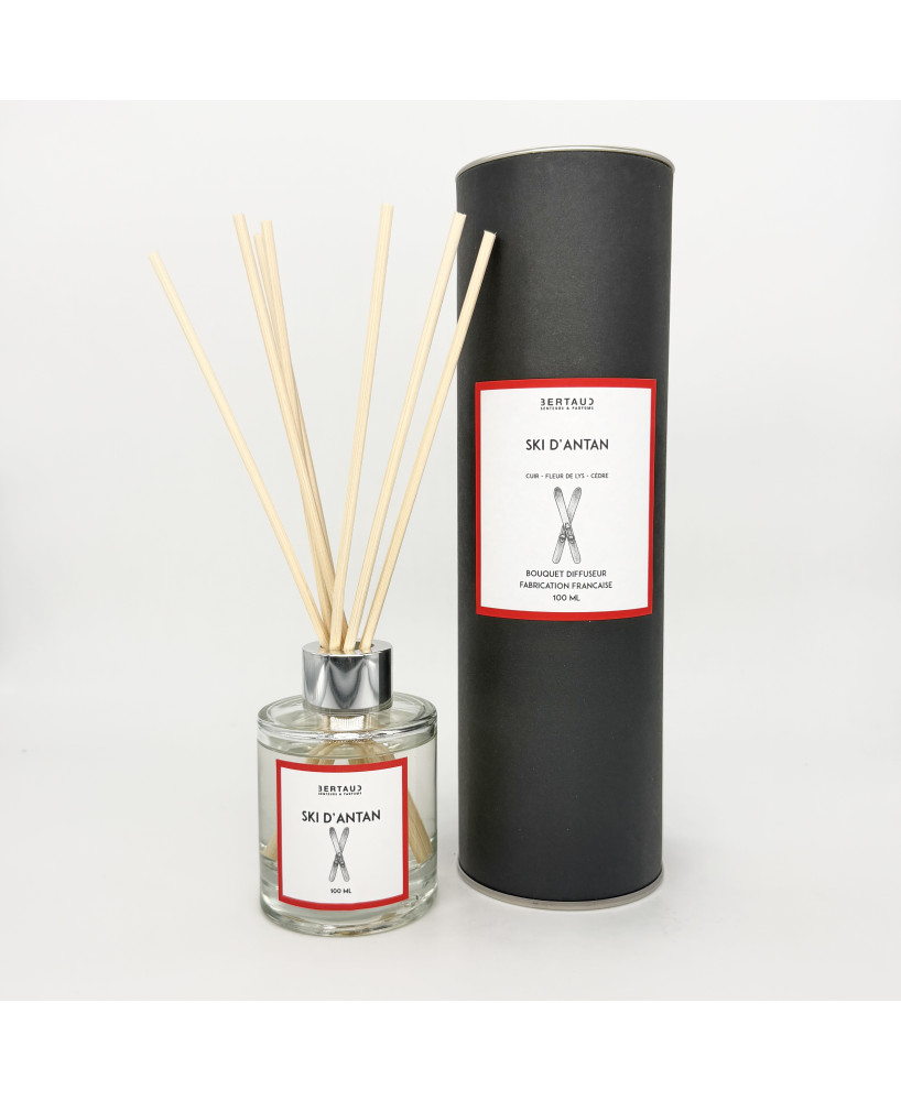 Ski d'antan - Diffuseur Cuir & Lys