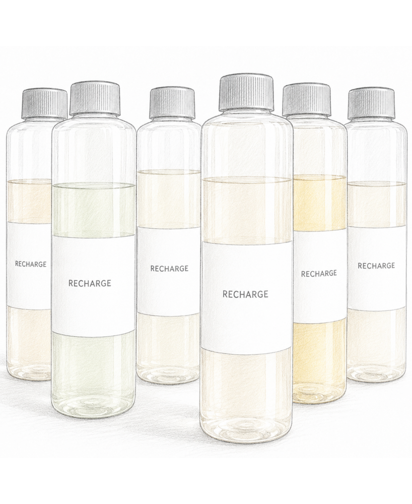 Recharge & tiges de rotin pour bouquet diffuseur parfumé