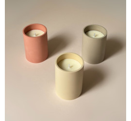 Bougie Air marin & Elémi - Pot déco jaune